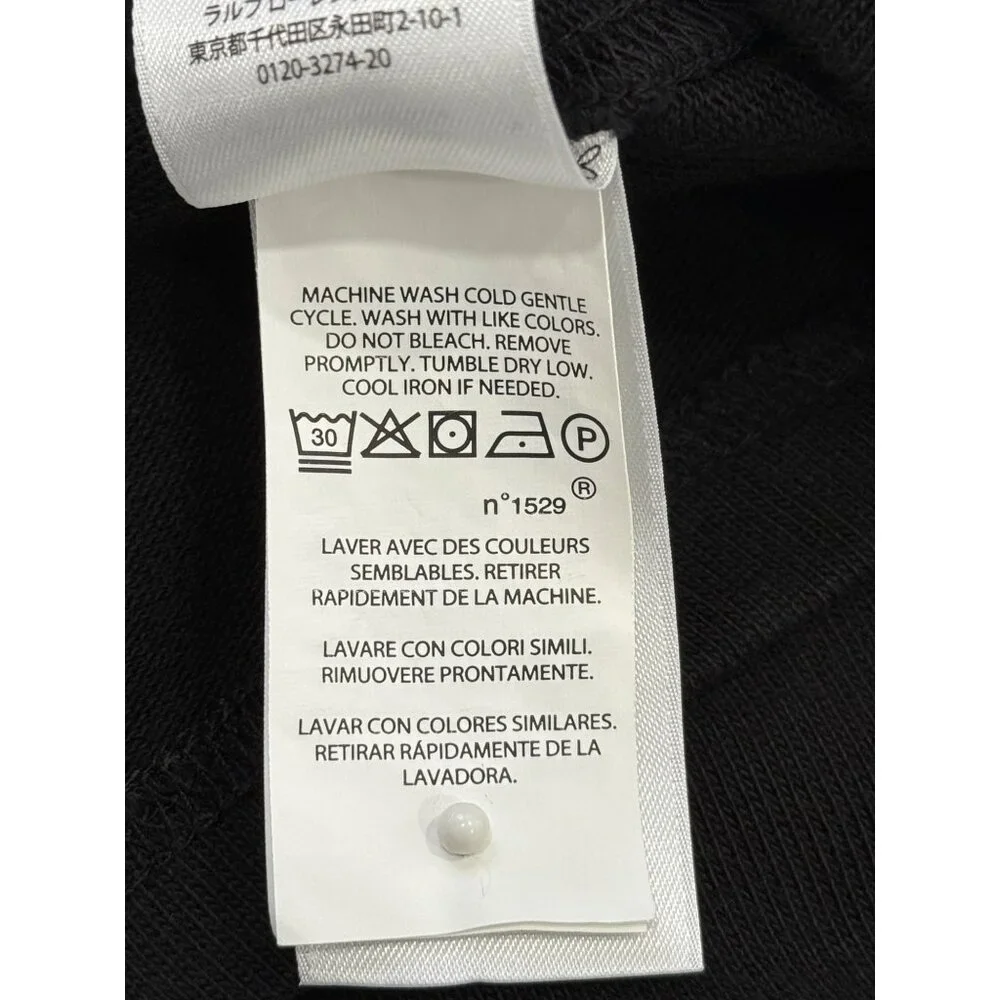 Polo Ralph Lauren Womens Rugby Dress Black & White Stripped Long Sleeve Size XS - Picture 9 of 9